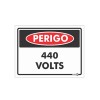 Placa Perigo 440 Volts Ps133 - Encartale 