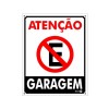 Placa Metal Atenção Garagem Pm828 - Encartale