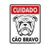 Placa Metal Cuidado Cão Bravo Pm-848 - Encartale