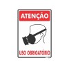 Placa Atenção Máscara Uso Obrigatório Ps155 - Encartale