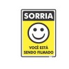 Placa Sorria Você Está Sendo Filmado Ps91 - Encartale 
