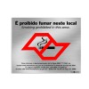 Placa Inox Proibido Fumar São Paulo Pa70 - Encartale