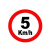 Placa Velocidade 5 Km/H Ps658 - Encartale 