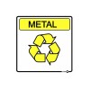 Adesivo Cesto de Lixo Material Lixo Reciclável Metal - Encartale