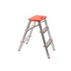 Banco Escada de Alumínio 3 Degraus Modelo Residencial - DB100 - Alulev