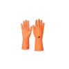 Luva em Latex (2) Laranja M - Tamanho - Kalipso