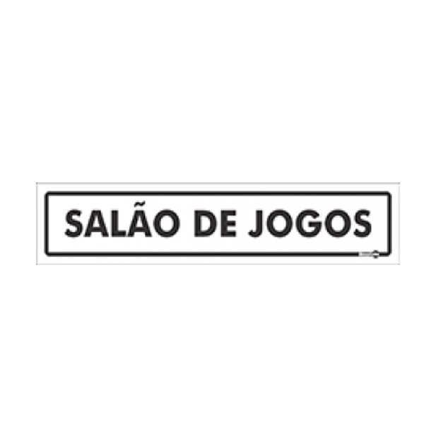 Placa Sala de Jogos Ps442 - Encartale 
