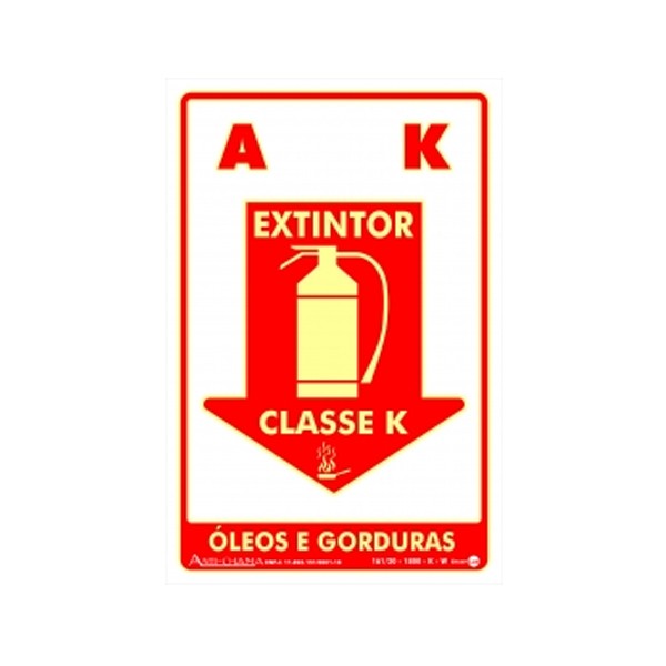 Placa Extintor Co2 Fotoluminescente Paf479 - Encartale