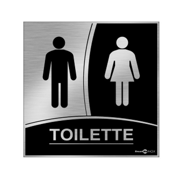 Placa Inox Toilette Pa03 - Encartale