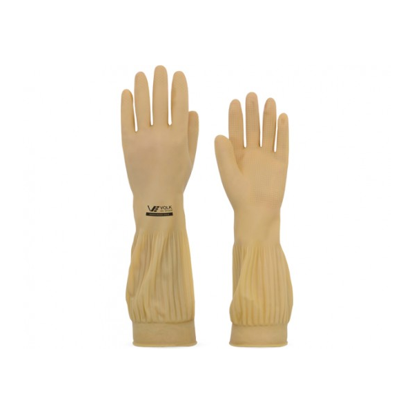 Luva Látex Ranhurada M - Volk
