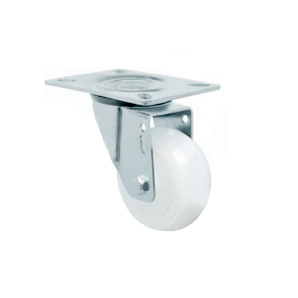 Rodízio 4 Pol. Branca Placa Giratória - Schioppa