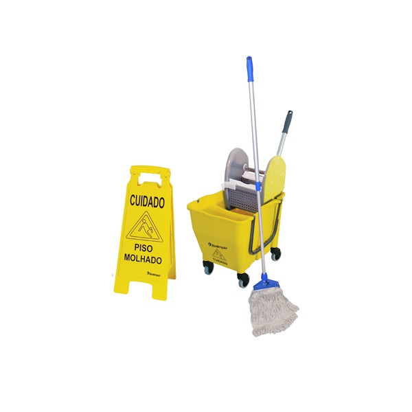 Kit de Limpeza c/ Balde e Acessórios - Bralimpia