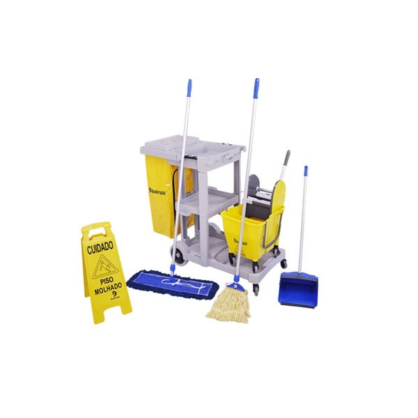 Kit de Limpeza Amarelo - Bralimpia