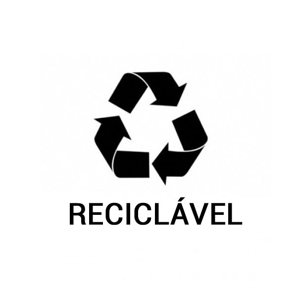 Adesivo Coleta Seletiva Reciclável - (Letras Branca) - JSN