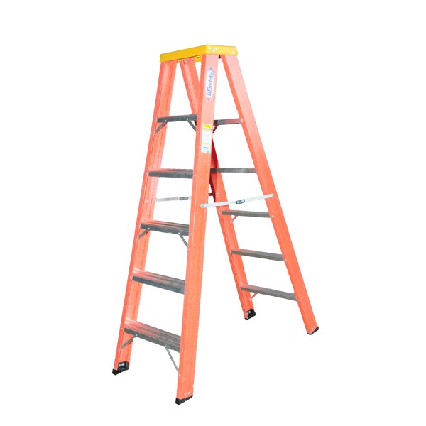 Escada Tesoura Dupla de Fibra 16 Degraus - TDF-16 - WBertolo