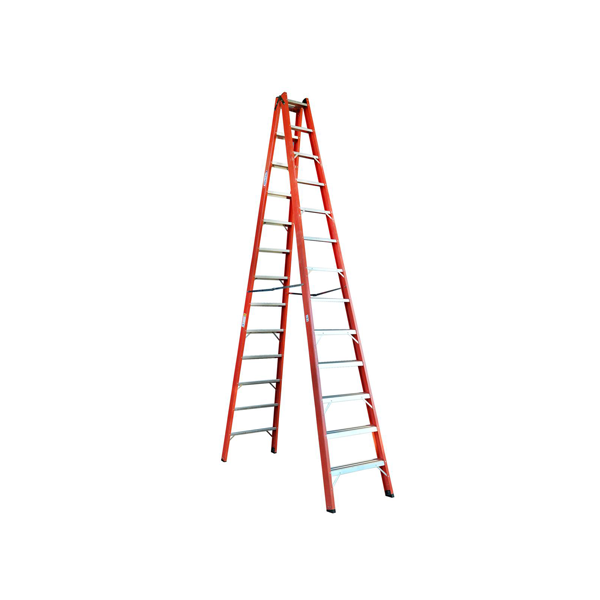 Escada Tesoura Dupla de Fibra de Vidro 12 Degraus - TAFD12 - WBertolo