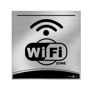 Placa Inox Local Com Wifi Pa07 - Encartale