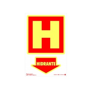 Placa Hidrante Fotoluminescente Paf-315/f - Encartale