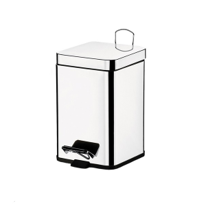 Cesto Lixo 12 L Inox Quadrada Pedal - Brinox