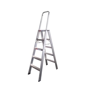 Escada de Alumínio 5 Degraus Profissional c/Alça - AP205 - Alulev
