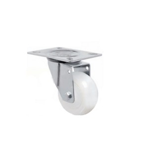 Rodízio 5 Pol. Branca Placa Giratória - Schioppa