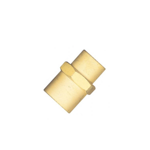 Luva de Redução Fêmea BSP 3/8  x 1/4 Pol. Latão - Lubefer