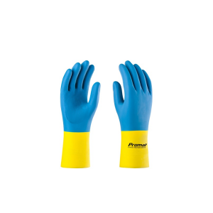 Luva de Látex e Neoprene (2) M Amarela Neomix - Promat