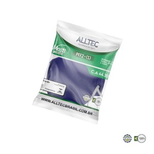 Máscara Respiratória P2 sem Válvula Azul (Equivale N95)