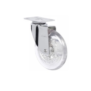 Rodízio 3 Pol. Gel Cristal Placa Giratória - Schioppa