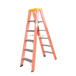 Escada Tesoura Dupla de Fibra 16 Degraus - TDF-16 - WBertolo