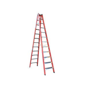 Escada Tesoura Dupla de Fibra de Vidro 10 Degraus - TAFD10 - WBertolo